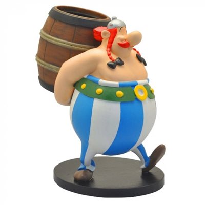 Obelix with barrel statuette