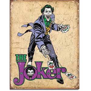 The Joker metal sign