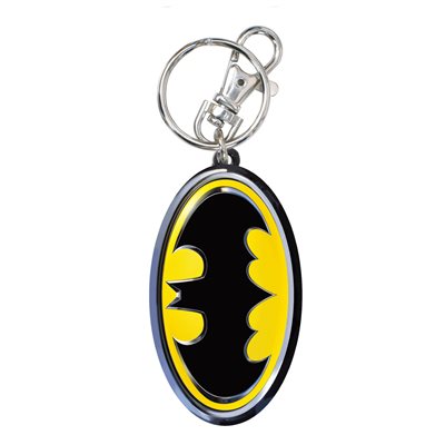 Batman color metal keyring