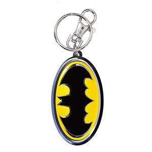 Batman color metal keyring