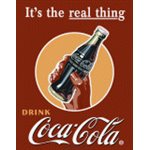Enseigne metal Coke-real thing