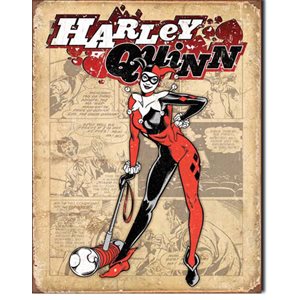 Enseigne metal Harley Quinn Retro