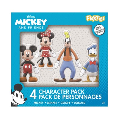 Figurines flexibles Mickey pk de 4