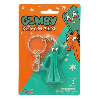 Gumby 3 Bendable Keychain