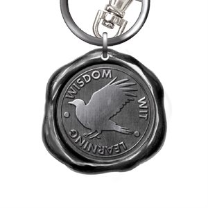 Ravenclaw seal stamp pewter keychain