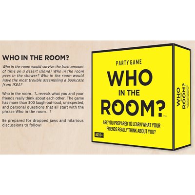 Jeu Who in the room