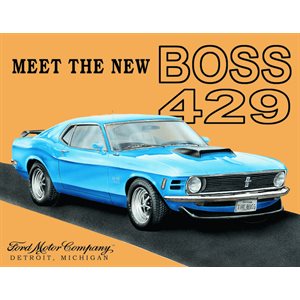 Enseigne metal Ford Mustang BOSS
