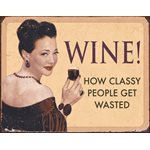 Ephemera - Wine metal sign