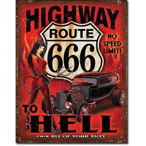 Route 666 - Highway metal sign