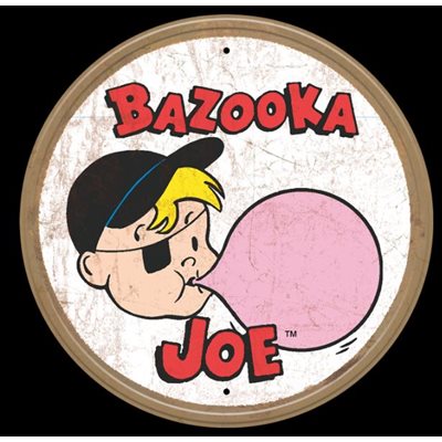 Bazooka Joe metal sign