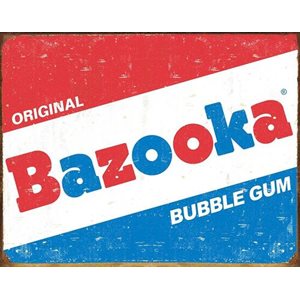 Enseigne metal Bazooka gum