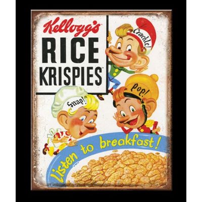 Enseigne metal Rice Krispies retro