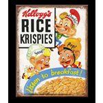 Retro Kellogs Rice Krispies metal sign