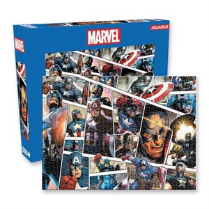Captain America Panel Cover 500pc Puzzle