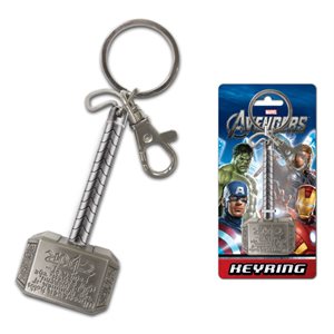 Thor hammer metal keyring