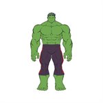 Aimant 3D flexible mousse Hulk