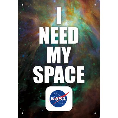 Enseigne metal 8x12 NASA Espace