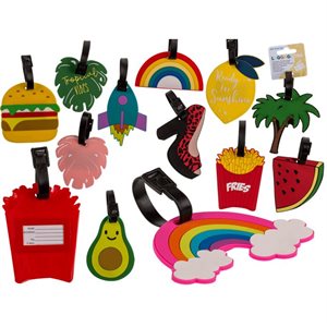12 ass. vacation vibes luggage tags