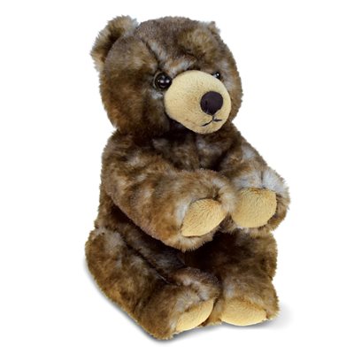 SITTING GRIZZLY PLUSH