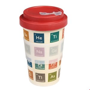 periodic table bamboo travel mug