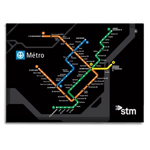 Black STM metro plan magnet