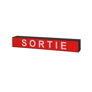 Boite lumineuse sortie metro