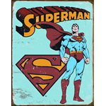 Enseigne metal Superman couv. BD