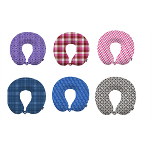 Memory foam travel pillow with design