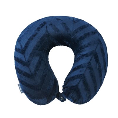 Embossed navy neck pillow