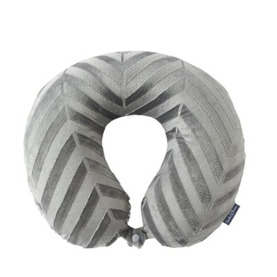 Embossed grey neck pillow