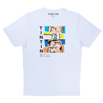 Tintin and co color L T-shirt