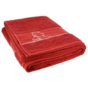 Red bath towel 70x130cm