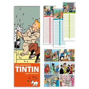 Calendrier anniversaire Tintin