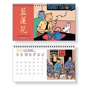 Calendrier bureau Tintin 2025 12.5*21cm