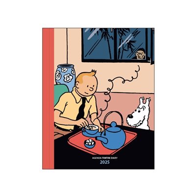 Agenda Bureau Tintin 2025 15x21cm