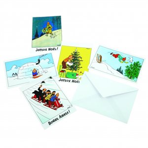 5 cartes postales de Noel