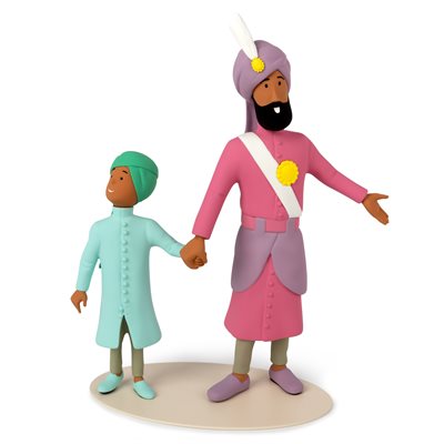 Maharaja and his son statuette 25cm