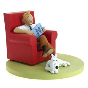 Statuette Tintin fauteuil 17-23 cm