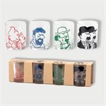 Pack de 4 verres - personnages