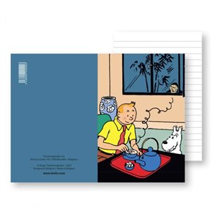 Tintin drinking his tea notebok 82x125mm