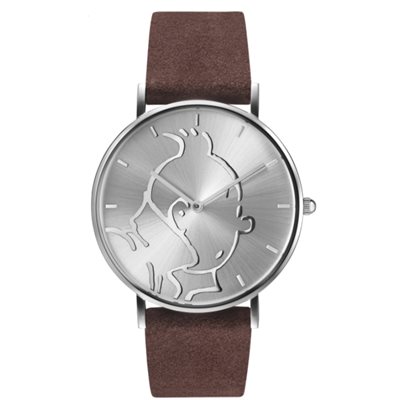 Tintin Classic Watch silver brown S