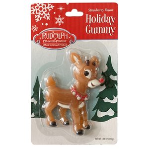Rudolph large gummy candy dis / 9