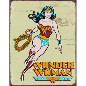 WonderWoman retro metal sign