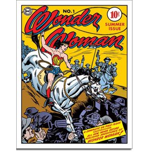 Wonder W. #1 cover metal sign
